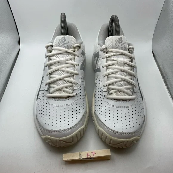 New Balance 696v3 women’s white tennis sneakers size 7.5 - Picture 3 of 10